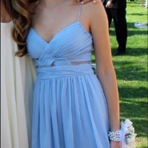 Cutout Chiffon Mini Dress